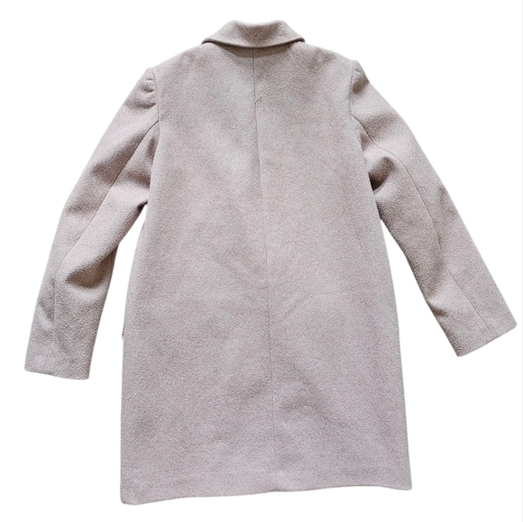 Zara Oversized Double-Breasted Coat in Light Pink Size Womens Small - Picture 2 of 7